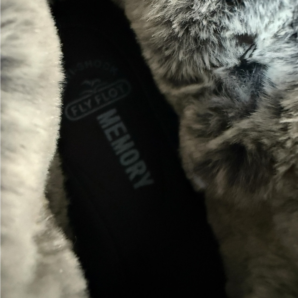 Fly Flot Italian Black Faux Fur Winter Boots, NWOTS, size 40 (9) - Picture 11 of 11